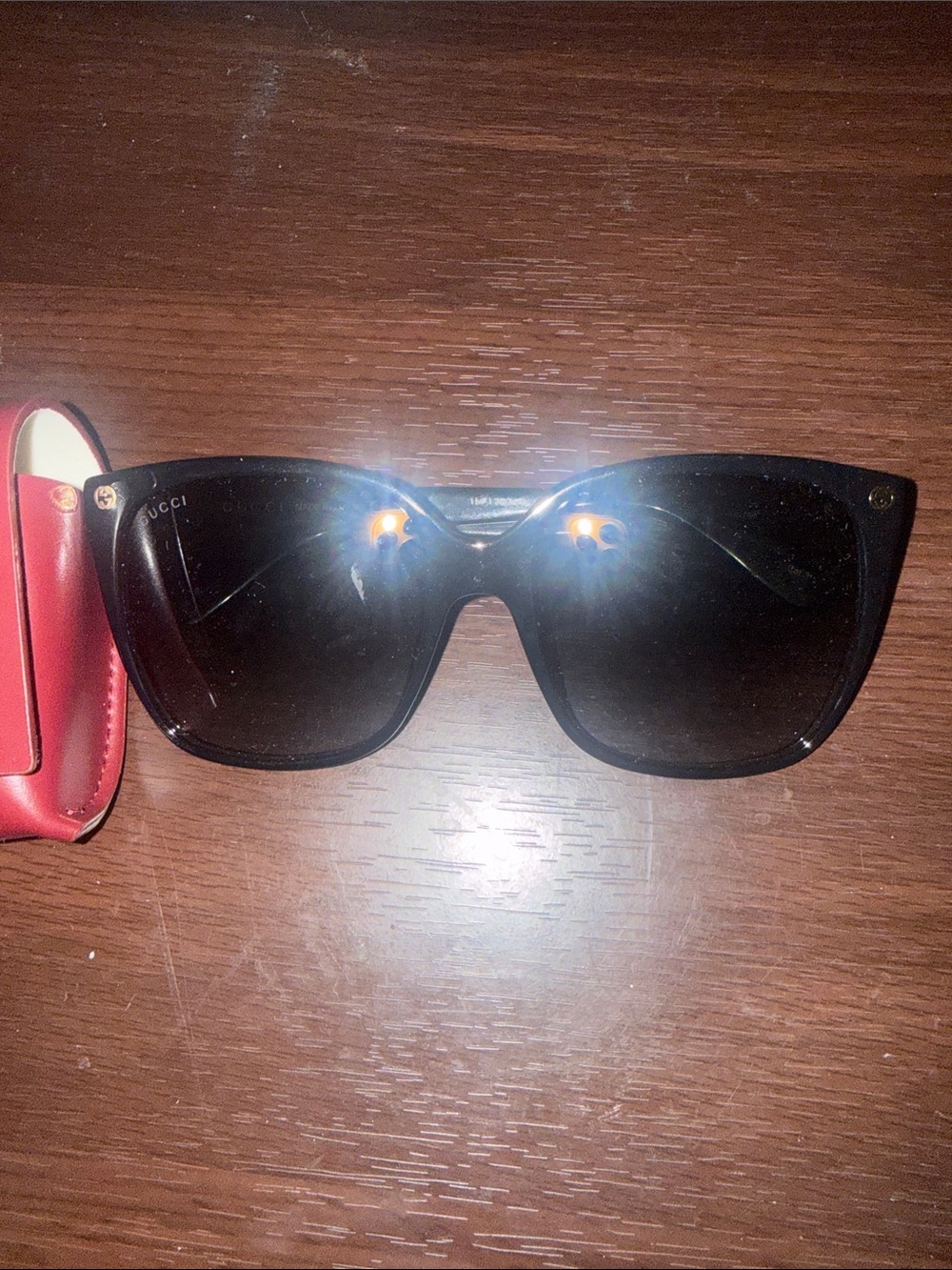 Gucci Black Women's Cat-Eye Sunglasses